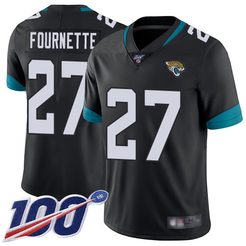 Jacksonville Jaguars #27 Leonard Fournette Black Team Color Youth Stitched NFL 100th Season Vapor Limited Jersey->youth nfl jersey->Youth Jersey